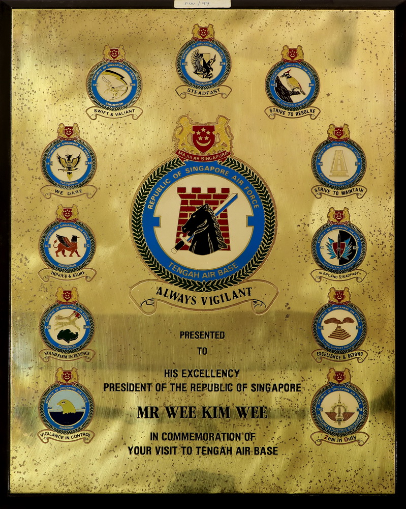 Plaques of the various branches of the armed forces