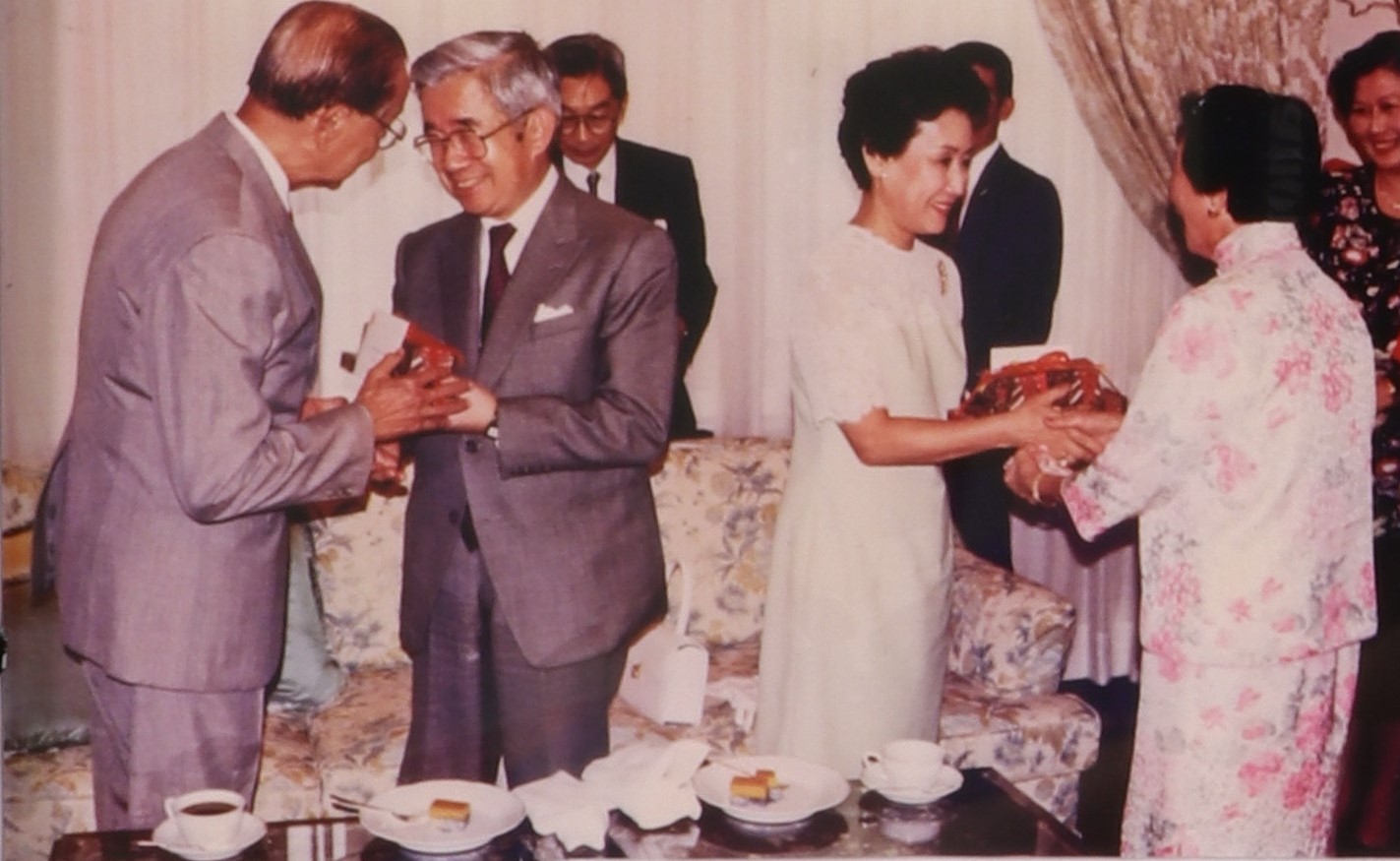 Dr Wee & Mrs Wee tea party with Prince Masahito and Princess Hitachi