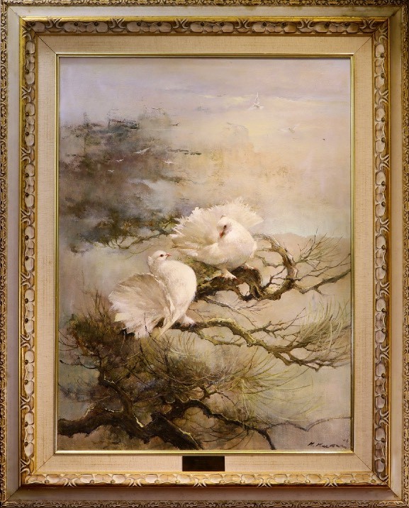 Painting of Two Doves